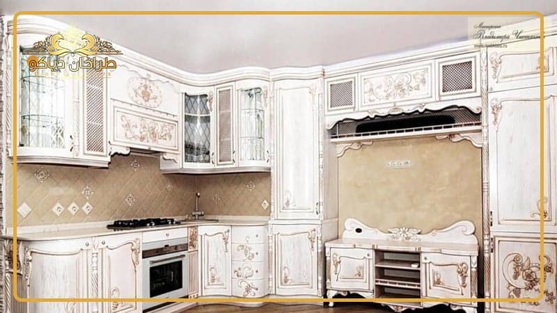 انواع مختلف کابینت های ممبران صدفی رنگ